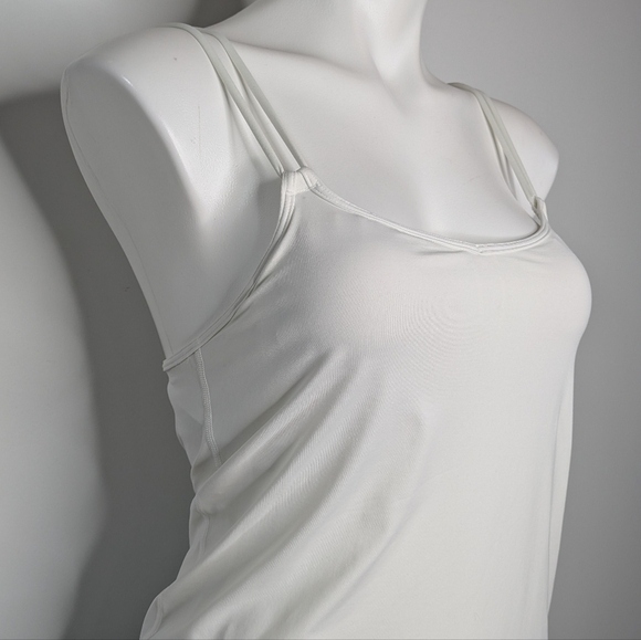 Lululemon White Strappy Breathable Exercise Workout Tank 4 - Picture 3 of 8